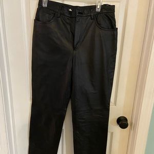 Leather Black Pants